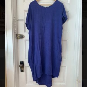 Black Crane Dresses - Black Crane Pleated Cocoon Dress in Royal Black Crane Dresses - Black Crane Pleated Cocoon Dress in Royal